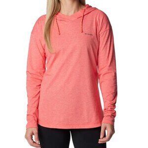 Columbia Women's Sun Trek Hooded Pullover Omni-Shade Cosmos Heather Size 1X